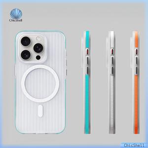 Ốp Điện Thoại Từ Tính, Thiết Kế Nhám Kẻ Sọc Gợn Sóng Tương Thích Với iPhone 16, 12, 16e, 13, 14, 15 Pro Max, 16 Pro Max, 16Plus, Chống Sốc, Vỏ Cứng, Ốp Điện Thoại Cứng, Chống Sốc, MagSafe