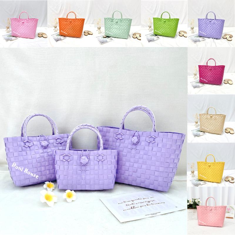   Loại 1 Màu Chuẩn  Giỏ Đan Tay Túi Xách Đan Thủ Công Handmade Làn Nhựa Đi Chợ Phối Với Áo Dài Đầm Đi Biển Chụp Ảnh 