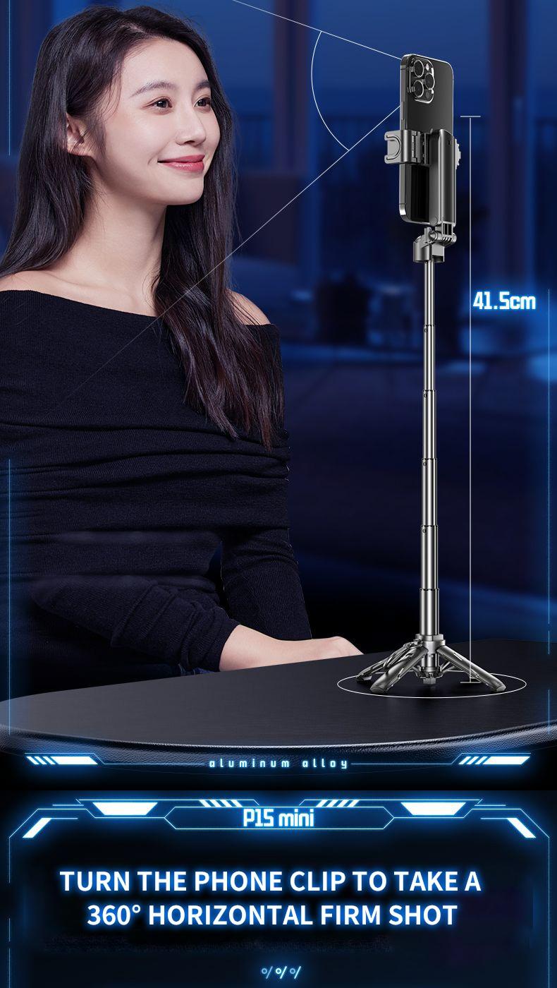 Product Introduction of ZIICOYO P15 Mini Travel Portable Shooting Assistant,Bluetooth Selfie Stick,Phone Tripod,Portable Mini Tripod,For Cellphone Android And Iphone,Suitable For Mobile Phone Photos/Selfies/Video Recording/Live Broadcast 31