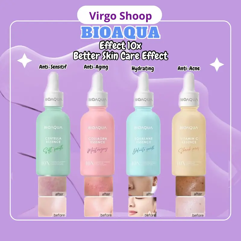 Bioaqua 10X Effect Moisturizing Essence Serum - Perawatan Wajah - Skincare - Face Serum - Menutrisi Kulit - Virgo Shoop 0