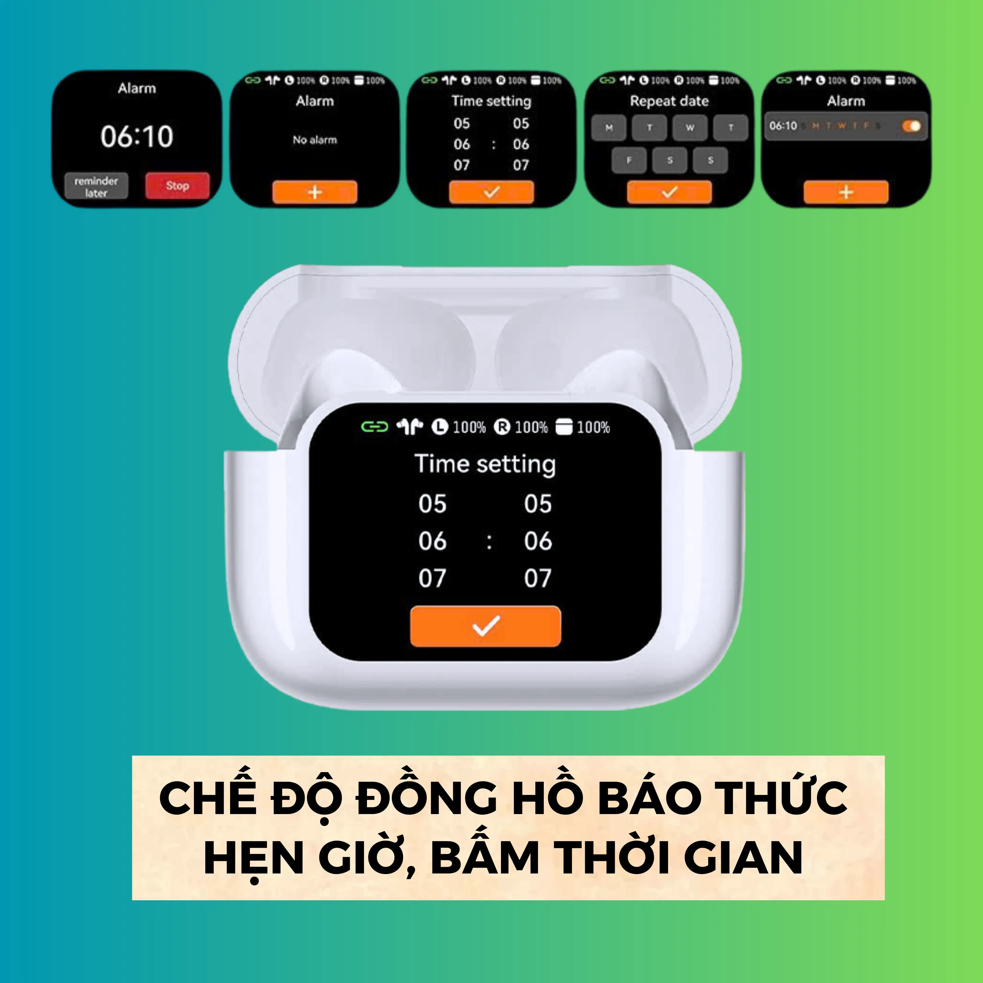 Tai Nghe A11 Ultimate Xịn ( Nâng cấp pin ) Kết Nối App, Full viền màn hình, Chống ồn ENC, Kháng nước IPX6, EQ Cân bằng âm thanh, Phù hợp mọi dòng máy | BigBuy360 - bigbuy360.vn