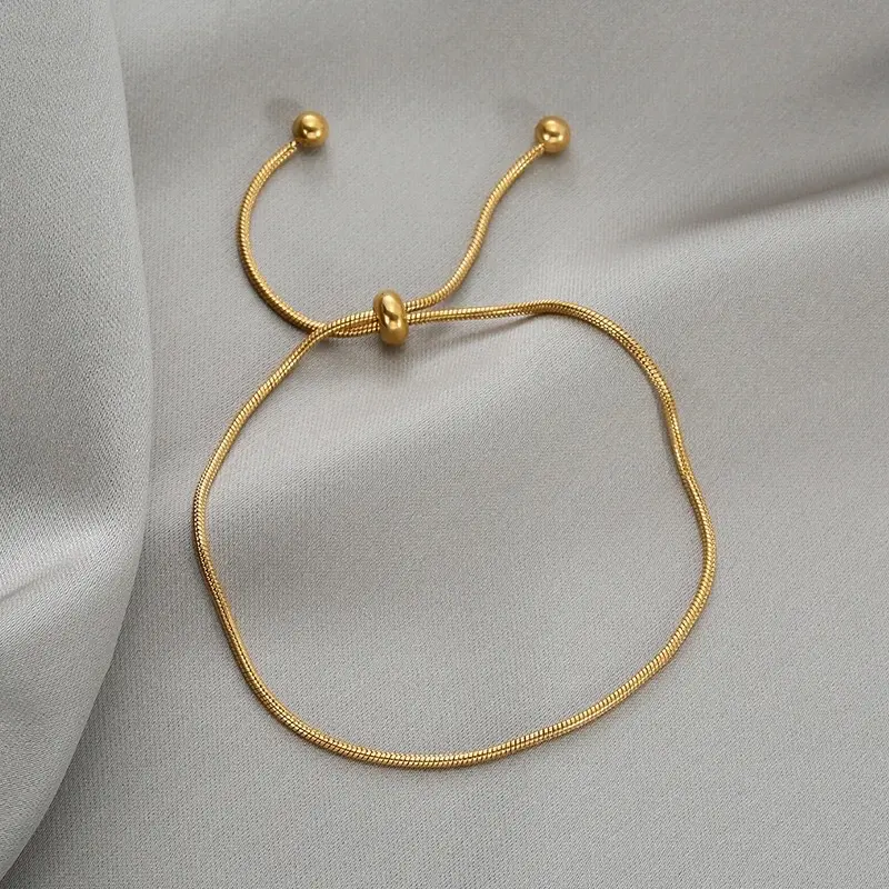 Gelang Tangan Wanita Serut Polos Gl182 2