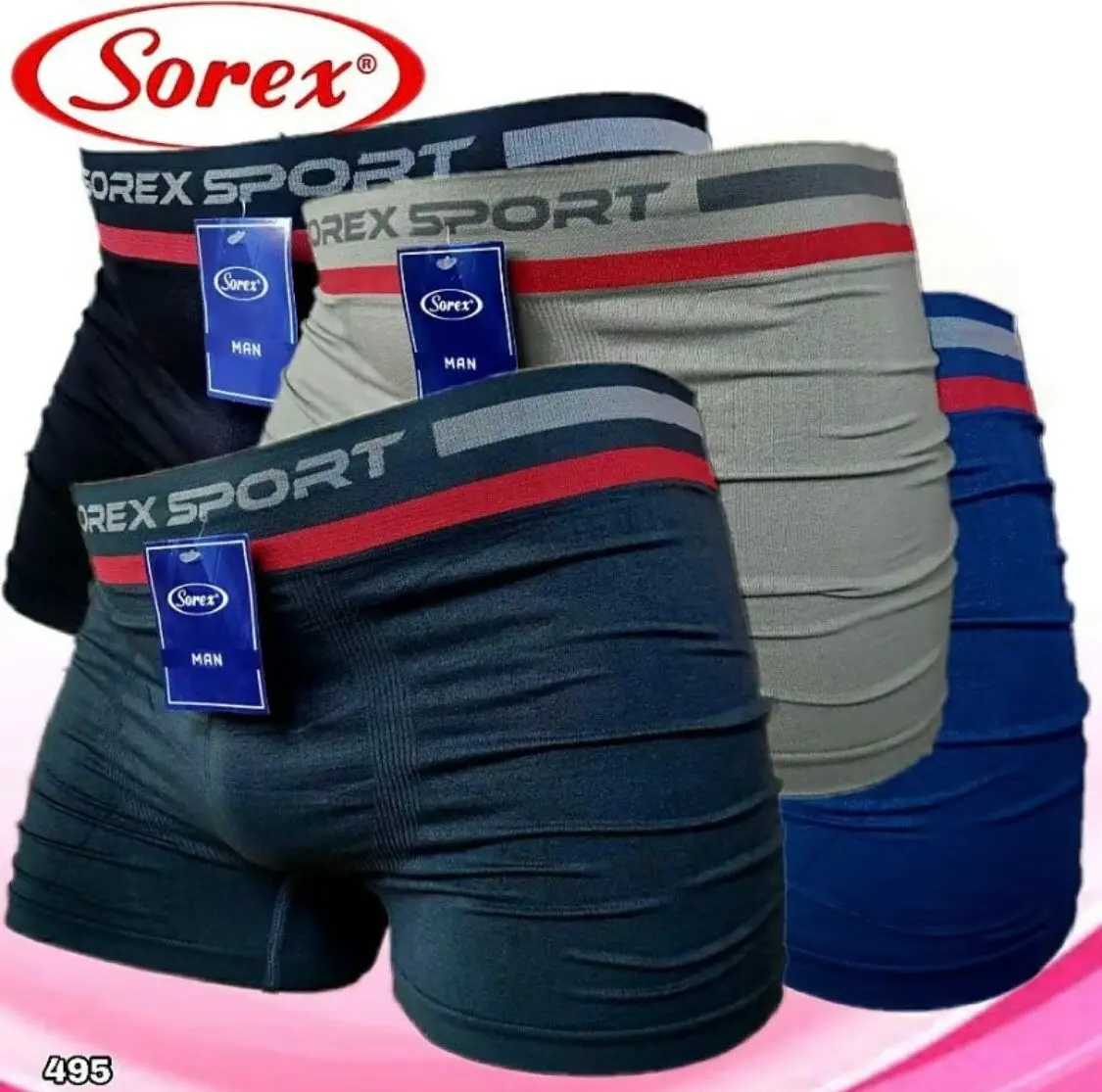 celana dalam SOREX SPORT, celana dalam PRIA, SOREX BSPORT BOXER celana dalam belalai gajah Nyaman Katun Segi boxer import priamurah kancut dalaman pria