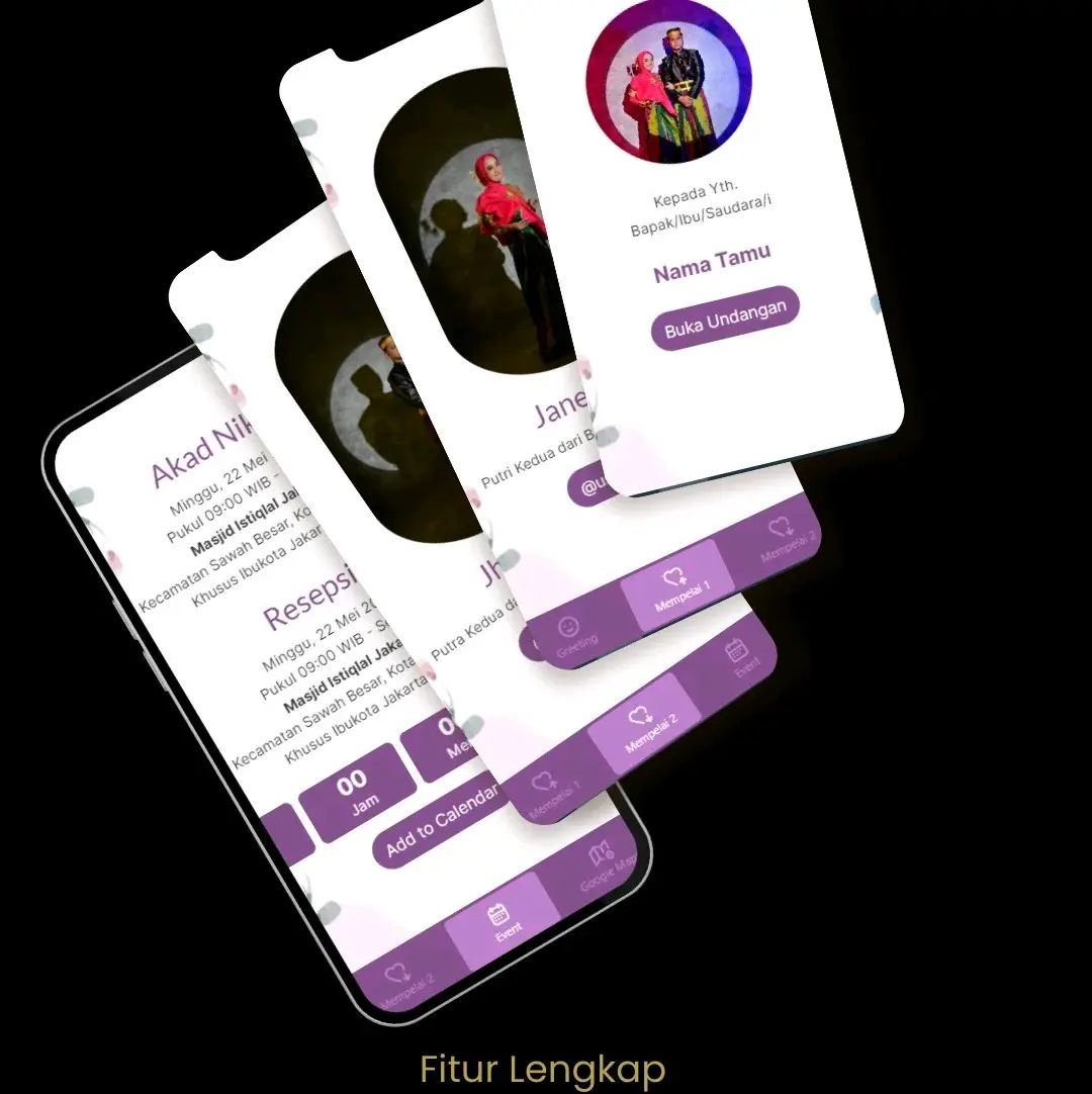 Undangan Web Pernikahan Kekinian - Model Terbaru - Cards