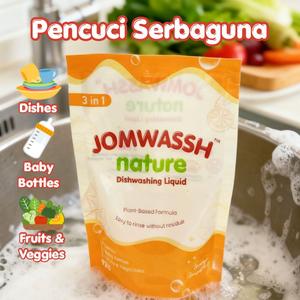 JOMWASSH Pencuci Serbaguna 3 in 1 (Pinggan+Botol Baby+Buah Buahan+Sayuran)