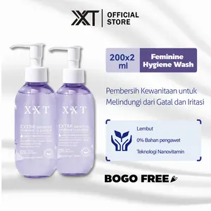 [BELI 1 GRATIS 1] XXT All Day Care Feminine Wash 200mL*2 - Pembersih Kewanitaan untuk Melindungi dari Gatal dan Iritasi