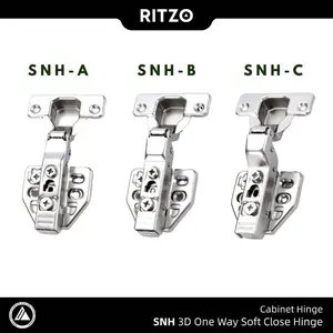 RITZO | SNH 3D One-Way Soft Close Hinge | Engsel Sendok Kabinet 35mm