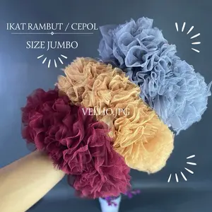 IKAT RAMBUT / CEPOL HIJAB RANDOM JUMBO Scrunchies Karet