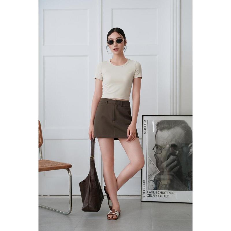 TUCKER TEXTURED TOP (NATURAL) 2