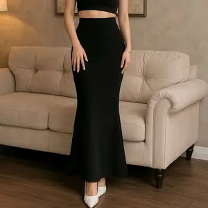 LM- Rok mermaid lunar duyung skrit basic Maxi Midi Wanita Terbaru Scuba Premium