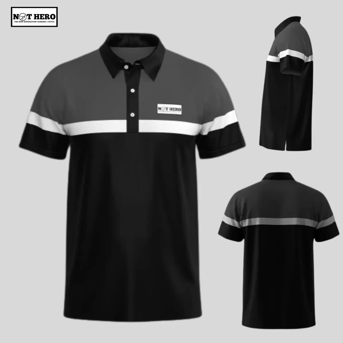 NEW ARRIVAL !!! KAOS POLO SHIRT PRIA LENGAN PENDEK KOMBINASI KERAH ALFARELLZA Combed