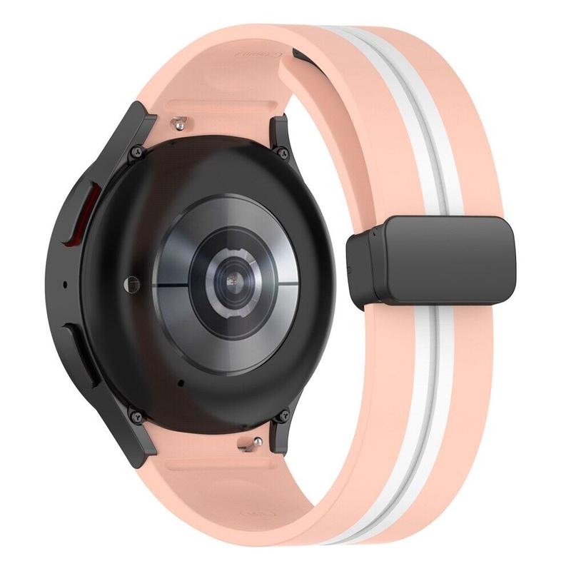 Product Introduction of Silicone Magnetic Buckle Strap for Samsung Watch 4/5/6 40 44mm Watch 5 Pro 45mm Band for Galaxy Watch 4 Classic 42 46mm Watchbands 25