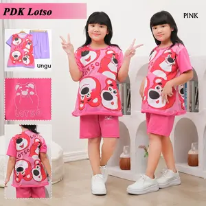 OP - SETELAN BAJU HARIAN DAN MAIN ANAK CEWEK/PEREMPUAN JUMBO 3-12 TAHUN MOTIF LOTSO