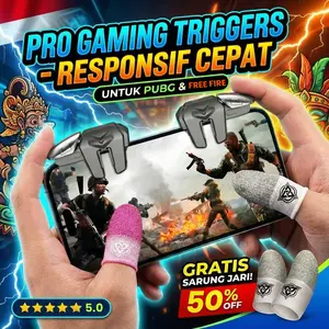 BlueWow trigger 　DY11/G21/CH5　Kontroler Game  Profesional Pendamping PUBG MOBILE, Kompatibel untuk Ponsel Android dan iPhone, Kebisingan Rendah, Pendinginan Cepat, Konsumsi Daya Rendah, dan Desain Senyap.