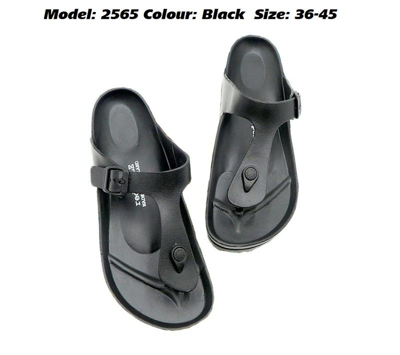 Fashion Paolo Unisex Rubber Slippers in 2 Colors (2565) kate middleton wedge heels butlins slide woman kuning lisa open toe court 4