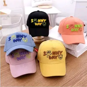 TOPI ANAK BORDIR SUNNYDAY/ IT'S OK/ GOOD LUCKY/ KACAMATA/ DINO