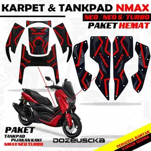 Dozeuscka Paket Karpet Tankpad Nmax Neo S Turbo Techmax Bahan Karet Premium Warna Tidak Luntur Motor