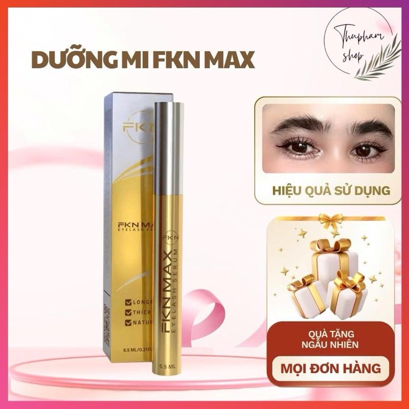 Dưỡng mi FKN max dung tích 6.5 mL hỗ trợ giúp nuôi dưỡng mi mày chắc khỏe dạng serum tặng son dưỡng và nạ Mỹ Phẩm Trang Điểm