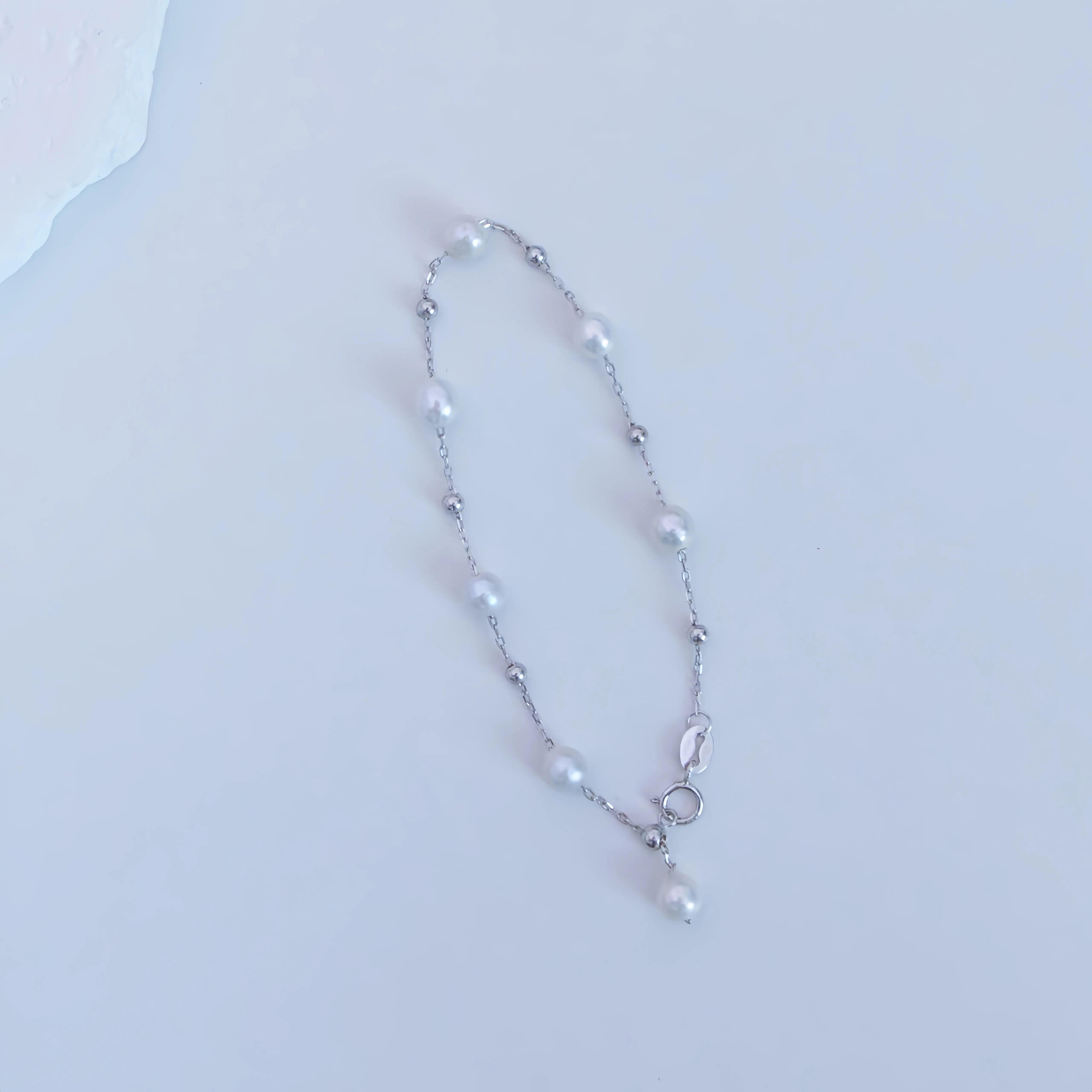 Shuiyu Jewelry Freshwater Pearl 5-6mm S925 Silver NuclearWhite Gypsophila Bracelet ZH13397