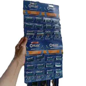 (PAKET 6, 12, 24 PCS) ORLEE/ YUKINAWA Alat Cukur Jenggot & Kumis 3 Mata Pisau Alat Cukur Jenggot Bulu Ketiak Kaki Tangan Kumis Razor Pencukur