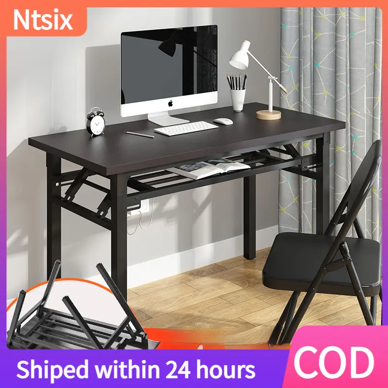 Foldable computer desk Home desktop desk Simple office desk Bedroom table simple learning desk