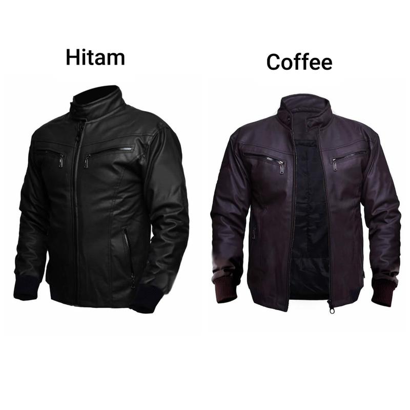 Product Introduction of Jaket Motor Pria Semi Kulit BKR 041 Jaket Touring Polos Keren  Distro 3
