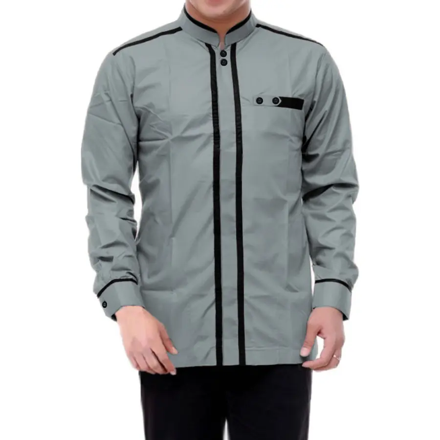 LPM 27356 KOKO KHTLW Baju Pria Muslim Lengan Panjang Bahan Katun Toyobo Size M - 3XL
