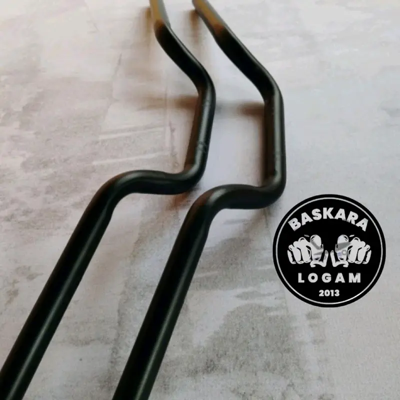 Stang Pendek Sepeda Listrik Variasi Stir Hitam Bahan Tebal 5