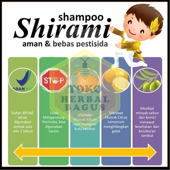 Shampo Kutu - Shampo Shirami Obat Anti Kutu Rambut Anak dan Dewasa - BELI 1 1