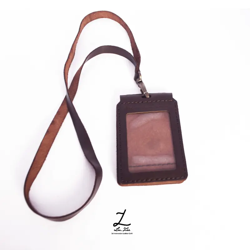 Luzee Lanyard | Lanyard Kulit Asli Custom | Idcard Kulit | Lanyard Magnet 6