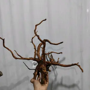 Brown Driftwood akar rasamala size S - M- L - XL - XXL untuk akuarium Hardscape pcs
