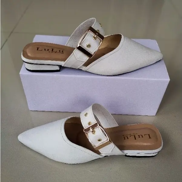 SANDAL SELOP GESPER WANITA TERBARU TINGGI HAK 3CM Shoes 4
