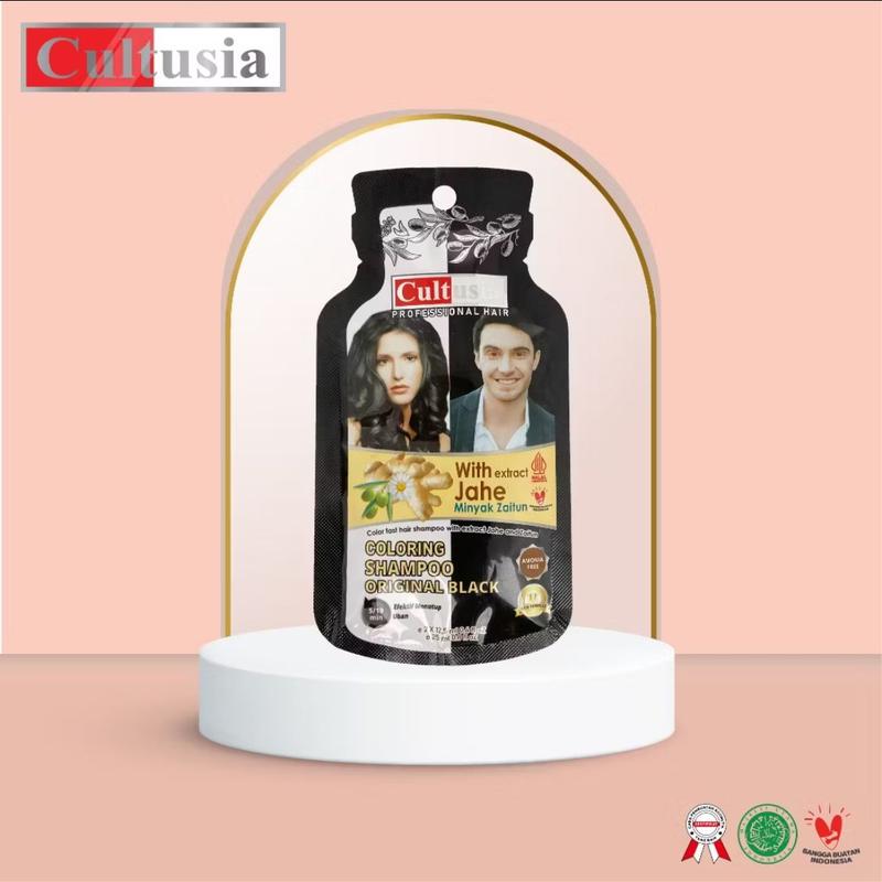 Cultusia Shampoo Original Black & Wood Brown Saset 25ml 2