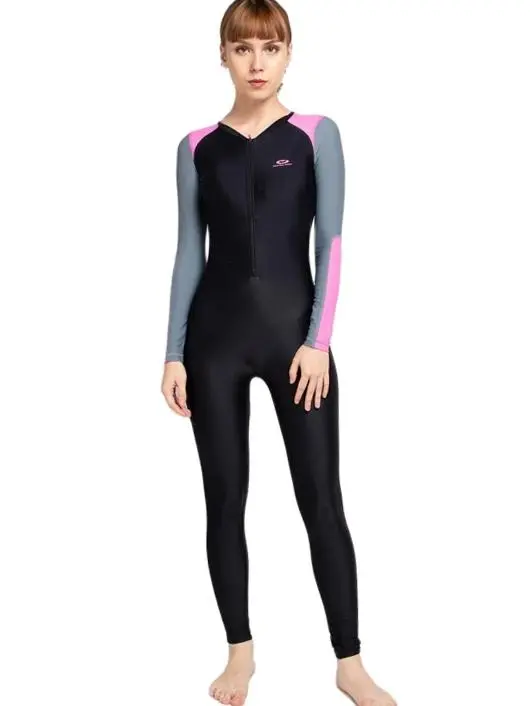 Opelon - Ladies Long Diving Suit Black Pink