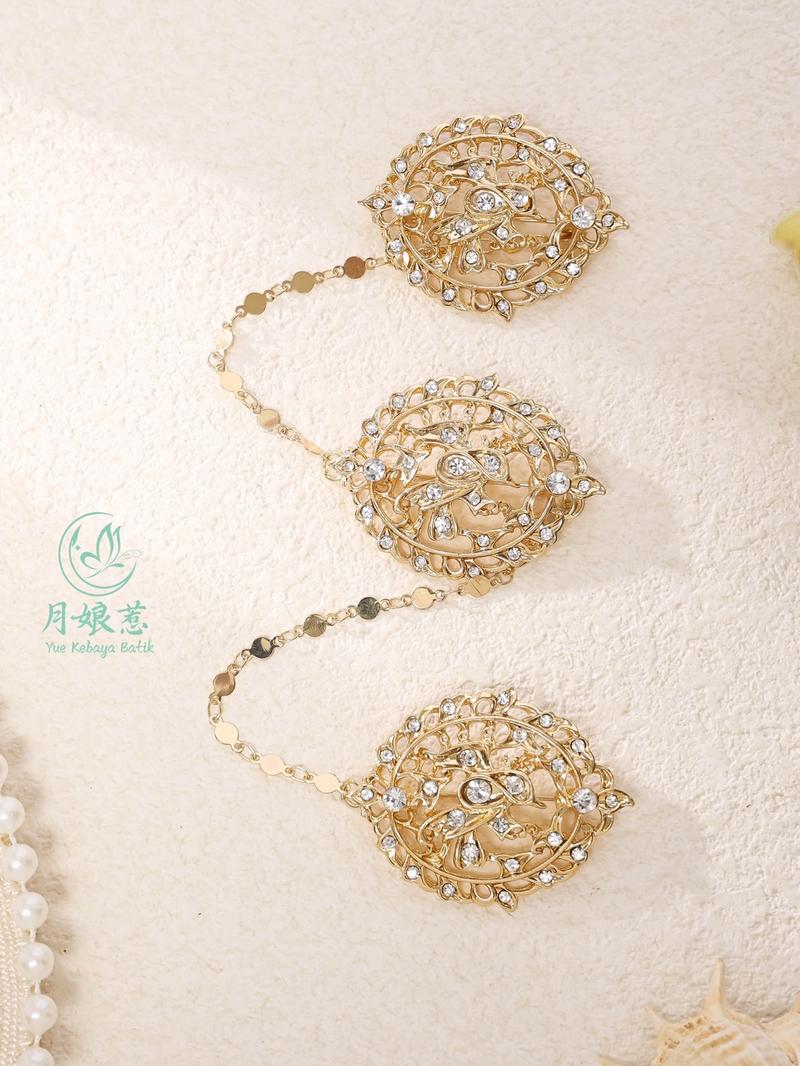 Product Introduction of ￼Peranakan Nyonya Kebaya Accessories Kerosang/Kerongsang Brooch Retro Style 11