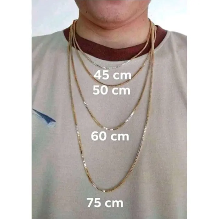 Kalung Titanium Motif Belut Pipih Untuk Pria dan Wanita 3