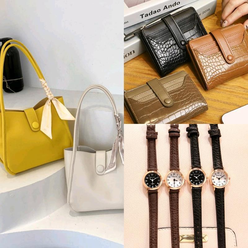 Set Hemat Totebag Florida + Dompet Genie + Jam Tangan Small Wanita - Selempang 5