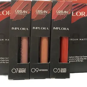IMPLORA Urban Lip Crem Matte - Lipstik Matte Tahan Air - Gloss, Liptint, Liquid, Bibir, Waterproof, Lipstick, Lipcream