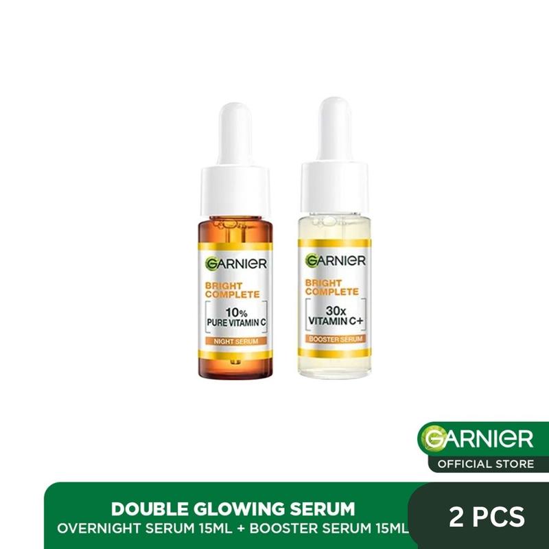 [FREE 3X Skincare] Paket Hemat Brightening - Glowing ISI 2 ISI 3 - Brightening - Krim Pagi Malam – Bundle – Serum Vitamin C - Moisturizer 4