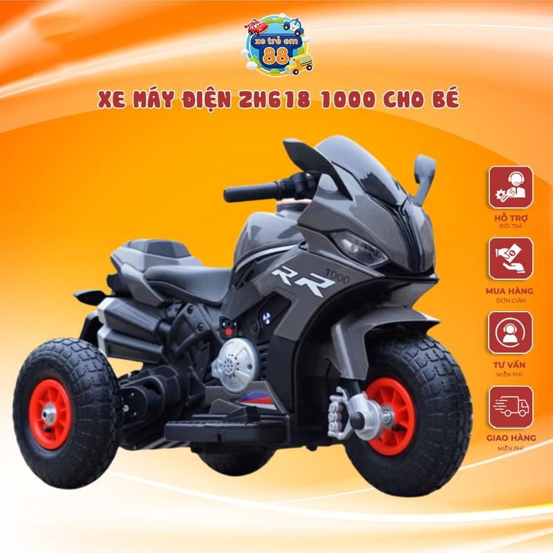  Xe máy điện zh618 KPT1000 cho bé - Tốc độ 2-4 km h tải trọng tới 30 kg Đồ Chơi 