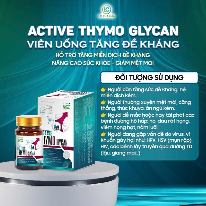 Viên uống hỗ trợ TĂNG ĐỀ KHÁNG THYMO GLYCAN - Hỗ trợ đẩy lùi HPV tăng cường hệ miễn dịch cho nam và nữ Hộp 30v
