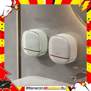 Kotak Sabun Batang Tempel Dinding Dispenser Sabun Soap Case Open Flip Organizer Estetik