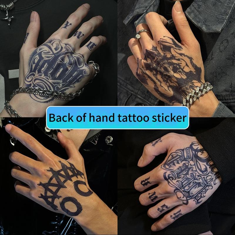 Hình xăm tạm thời, 3D thực tế, dành cho nam giới, phụ nữ và người lớn, hình dán hình xăm lâu dài, hình dán hình xăm giả, nghệ thuật cơ thể, không thấm nước, hình xăm cánh tay