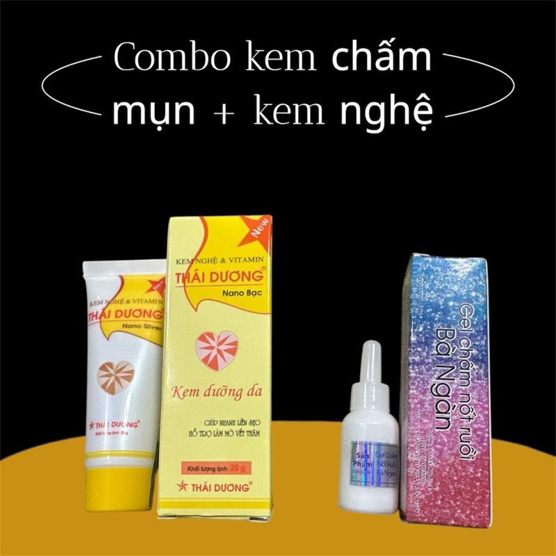  Combo Kem chấm Nốt Ruồi + kem nghệ thái dương . Chấm nốt ruồi .mụn cóc . Mụn thịt 