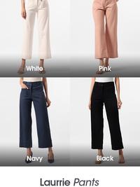 Gambar MINIMAL - Laurrie - Celana Kulot Katun Stretch Wanita - Collection - Black, S dari Minimal Kab. Pemalang 1 Tokopedia