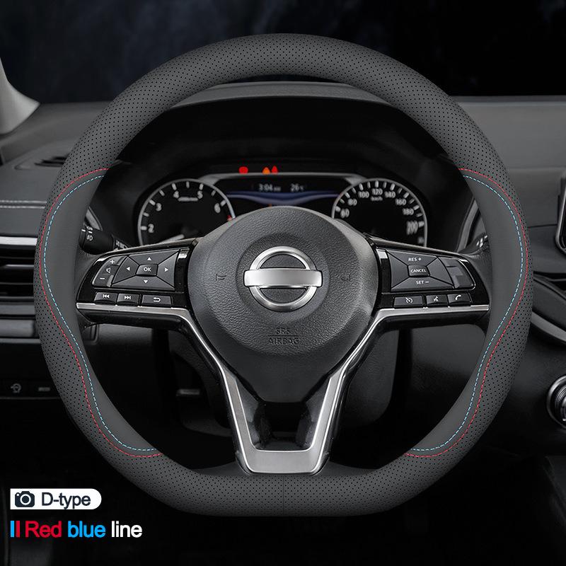 Product Introduction of Car Steering Wheel Cover Wrap for Nissan X-TRAIL Rouge Qashqai 2010-2019 2020 2021 2022 2023 2024 D O Type Braid On Steering-Wheel 9