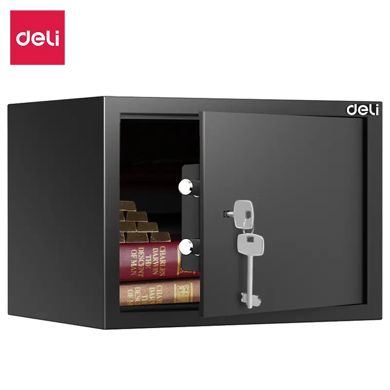 Deli Kotak Penyimpanan / Safe Box Hitam ET56X 1
