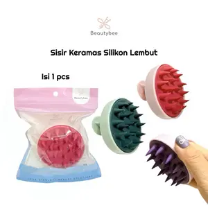 BEAUTYBEE Sisir Massage Pijat Keramas Silikon Lembut Hair Scalp Brush (ZX001)