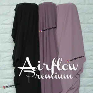 HijabersTex 1/2 Meter Bahan Kain AIRFLOW PREMIUM bahan  crinkle