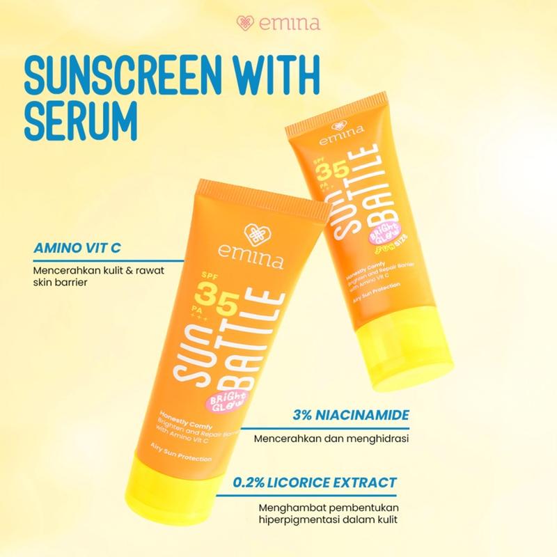 Emina Sun Battle Bright Glow SPF 35 PA+++ 50 ml - Sunscreen 4